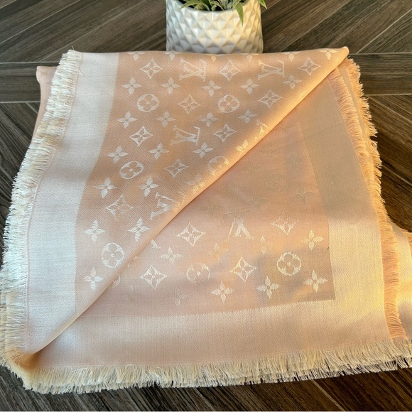 Pink Monogram Scarf/Shawl - Picture 5 of 9